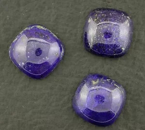 ONE 14mm Cushion Square Rich Colored Lapis Cabochon Gem Stone Gemstone Cab - Picture 1 of 1