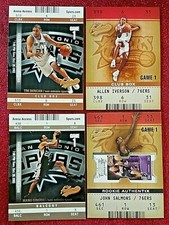 Authentix 2001-02-2003 2004 Fleer Club Box Iverson Duncan Balcony Ginobili Patch