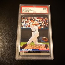 2005 Leaf #290 RED PRESS PROOF Derek Jeter PSA 9 MINT (Pop 2 Highest Grade)