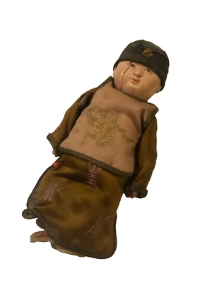 市松 ichimatsu doll boy asiatique poupée ancienne Japonaise Japanese Japan - Photo 1/4