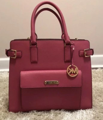 $358 NWT Michael Kors GEORGIA Tulip Large NS Tote Leather Bag - Image 1 of 4