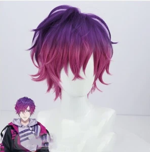 Hot Anime Uki Violeta Cosplay Wig Heat Resistant Hair Party Comicon Rainbow - Picture 1 of 7