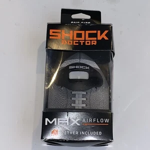 SHOCK DOCTOR Max Airflow Teeth Lip Guard Black New in Box One Size Fits All - Picture 1 of 6