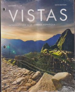 VISTAS Lessons 1-10 6th edition ESPANOLA - BOOK ONLY NO ACCESS CODE! - Picture 1 of 1