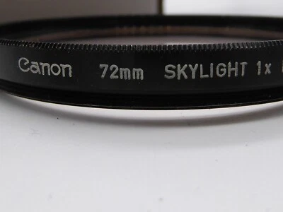 Canon 72mm Skylight Filter (RARE) black metal Rim - Image 1 of 3