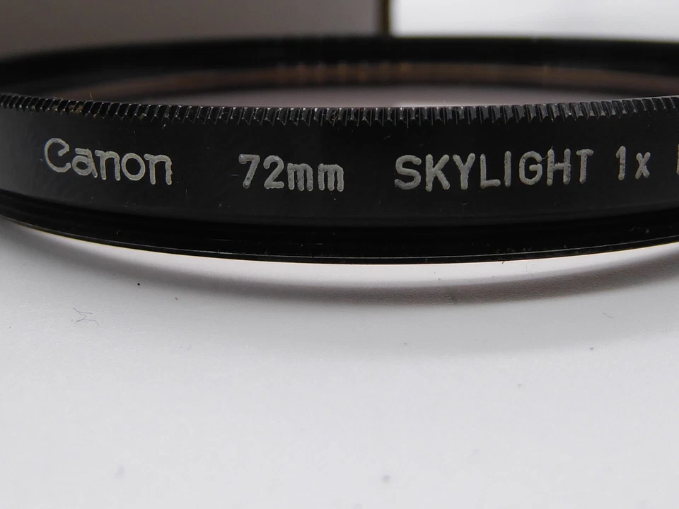Canon 72mm Skylight Filter (RARE) black metal Rim - Image 1 of 3