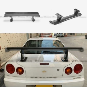 Alerón trasero de fibra de carbono para Nissan Skyline GTR R34 con pierna alta JUN - Imagen 1 de 17
