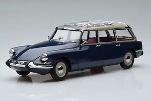 NOREV COLLECTORS 1:18 DIE CAST AUTO CITROEN ID 19 BREAK 1967 BLU ART 181770 - Foto 1 di 5