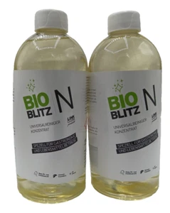 2 Flaschen je 500ml BioBlitz N Universalreiniger Konzentrat Fettlöser - Bild 1 von 1
