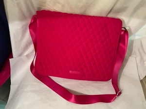 Vera Bradley Messenger Crossbody bag in Fuschia flap organizer  - Picture 1 of 12