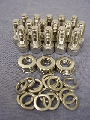 Triumph Spitfire/Herald STAINLESS STEEL CAP Head Sump Bolts & Washers (16) - Image 1 of 4