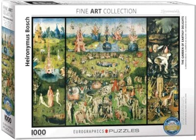 Rompecabezas Garden of Earthly Delights, Bosch, 1000 piezas 680 mm x 490 mm (pieza) Foto 1 de 3