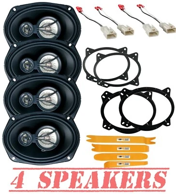 350W Front Door & Rear Deck 6x9" Replacement Speakers for 2002-2011 Toyota Camry - Image 1 of 4