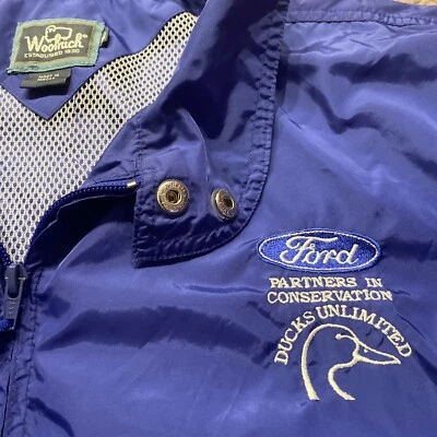Chaqueta De Colección Woolrich Ducks Unlimited Ford Auto Partners Conservación RARA XL USADA EN EXCELENTE ESTADO Foto 1 de 4
