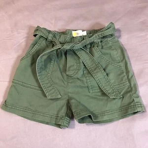 Boden Shorts Girls 7 Years Green Belted Pockets Chino - Picture 1 of 7