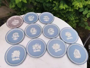 Wedgwood Blue Jasper Ware 11 Mother Plate 1981-1990,1992, 16.5 cm - Picture 1 of 15