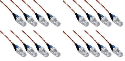 Hubsan X4 H107L H107-a32 3.7v Blue LED Lights Set Night Flying 4 Pack - Image 1 of 4