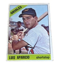 Luis Aparicio 1966 Topps Baseball Card #90 Baltimore Orioles HOF MLB