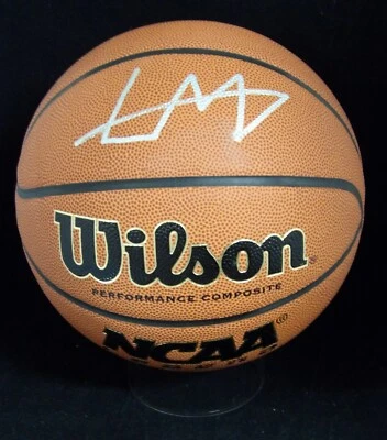 Leonard Miller Signed Wilson NCAA Legends Basketball JSA Authenticated - Image 1 of 3