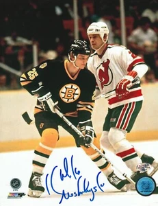 MIKE KRUSHELNYSKI BOSTON BRUINS ACTION SIGNIERT 8X10 - Bild 1 von 1