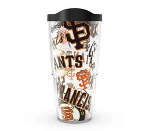 SAN FRANCISCO GIANTS, 24oz DOUBLE WALL, TUMBLER FROM TERVIS WITH LID INCLUDED - Picture 1 of 4