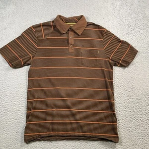 Fox Racing Polo Shirt Men's Large Short Sleeve Striped Casual Cotton Logo - Picture 1 of 12
