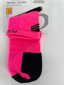 Pearl Izumi Womens Multisport Socks Attack Large Core Screaming Pink Stretch NWT