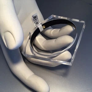 BRAZALETE BRAZALETE RESINA TRANSPARENTE PENTÁGONO ASIMÉTRICO ALEXIS BITTAR NUEVO CON ETIQUETAS - Imagen 1 de 11