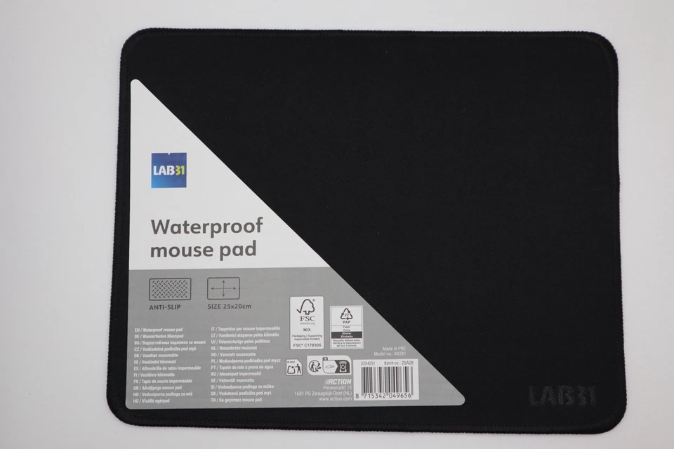 Mousepad 25x20 cm  Rutschfest & Wasserfest  Für Büro, Home Office & Gaming - Bild 1 von 3