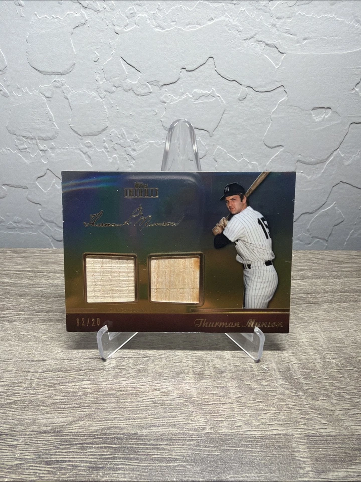 2011 Topps Tribute Thurman Munson Gold Game Used Bat /20 #TDR-TM Yankees HOF - Image 1 of 1