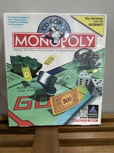 Monopoly Hasbro Big Box PC Computer Game Windows CD-ROM 1997 Vintage - Picture 1 of 9
