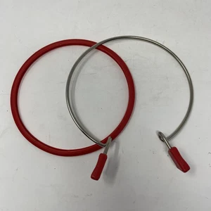 RED  5” Spring Metal Embroidery Hoop Nurge - Picture 1 of 4