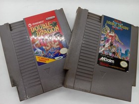Nintendo NES Double Dragon & Double Dragon II The Revenge Cartridges Only Tested