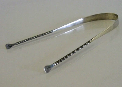 RARO RASCHIETTO LINGUA INGLESE ARGENTO MASSICCIO c1780 ANTICO MEDICO - Immagine 1 di 4