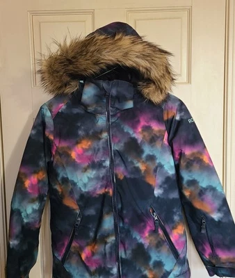 ROXY Girls 10K Waterproof DryFlight Colorful Ski Snow SNOWBOARD JACKET sz 12 - Image 1 of 4