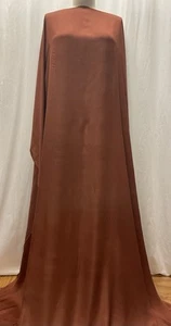 Pre-Washed 100% Organic Rose Petal Silk Terracotta Fabric 2 Yards Long 60" Wide - Picture 1 of 11