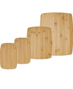 Farberware 4-Piece Reversible Bamboo Cutting And Charcuterie Board Set - Picture 1 of 9