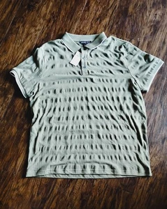 Michael Kors Olive Sage Green Gold Polo Mens Sz XL NEW - Picture 1 of 10