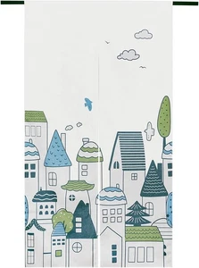 Japanese-style blackout fabric long door curtain, 85cm wide, 150cm long. Home,02 - Picture 1 of 7