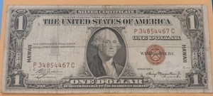 1934 A $1 Dollar Emergency Hawaii Note(Partial Broken Ladder) 3,4,5,6,7,8 - Picture 1 of 2