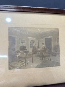 Early 20th Century Hand Tinted Tea For Two Photographs by Wallace Nutting - Picture 1 of 13