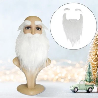 Santa Beard Costume Accessories Fake Gnome Beard for Teens Disguise Santa Claus - Image 1 of 4