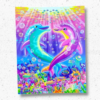 Pasta de bolso Lisa Frank golfinhos dançantes – edição 2020 - Imagem 1 de 4