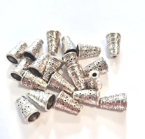 20 Perlkappen Endkappen Kegel Farbe antiksilber für 6mm Perlen #S530 - Bild 1 von 4