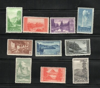 Foto de archivo perforada de parques nacionales Farley Scott # 740-749 de Estados Unidos, MNH Foto 1 de 2