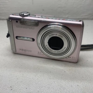 Olympus FE-340 8.0MP Digital Camera Pink Parts Repair Display Problem READ! - Picture 1 of 8