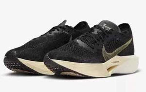 Nike ZoomX Vaporfly 3 Black Gold US8.5 Mens Running Shoes Marathon Race NEW✅ - Picture 1 of 9