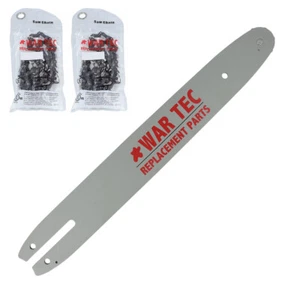 14" Guide Bar & 2 Chains Fits STIHL MS180 018 MS200 MS200T 020 020T MS210 MS230 - Picture 1 of 16