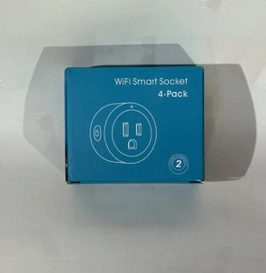 Smart Socket WiFi 4 Pack White YX-WS01 Smart Plug Compatible Alexa Google ESICOO - Picture 1 of 2