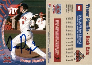Trevor Plouffe Signed 2007 Grandstand Eastern League Top Prospects  Card Auto AU